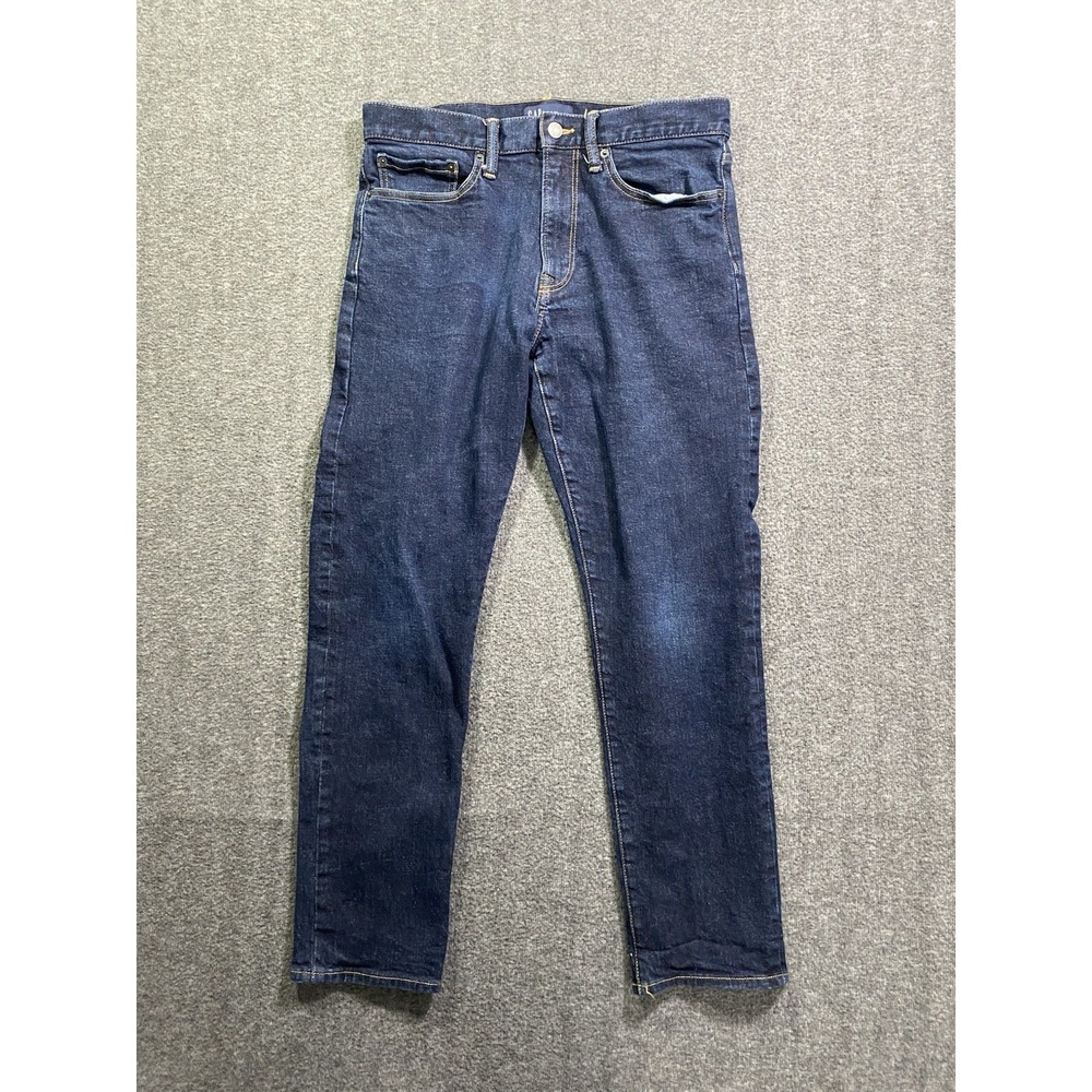 Gap Mens Jeans Taper Denim Dark Blue Size 32x30